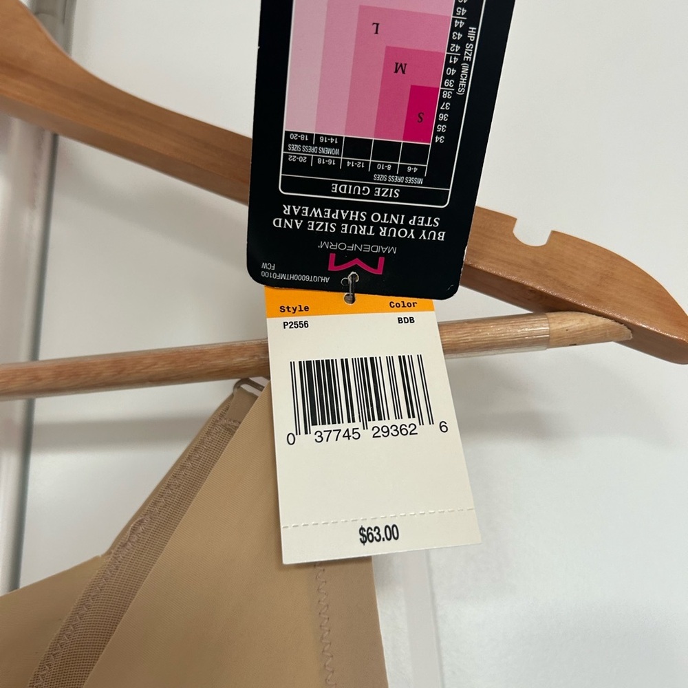 Maidenform Firm Control Wear-Your-Own-Bra Singlet in Nude NWT size small - Picture 5 of 6